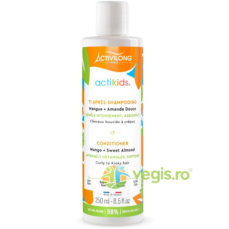 Oferte la Balsam pentru Copii pentru Descurcarea Parului Cret Actikids 250ml