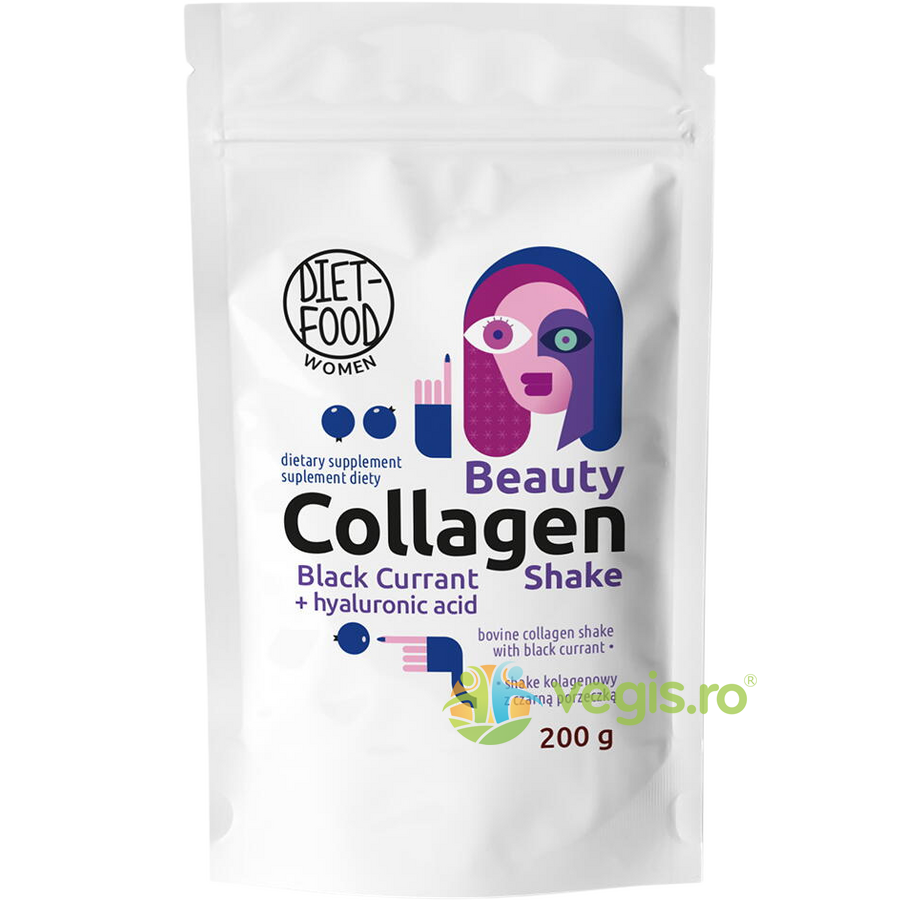 Oferte la Shake cu Coacaze Negre Beauty Collagen 200g