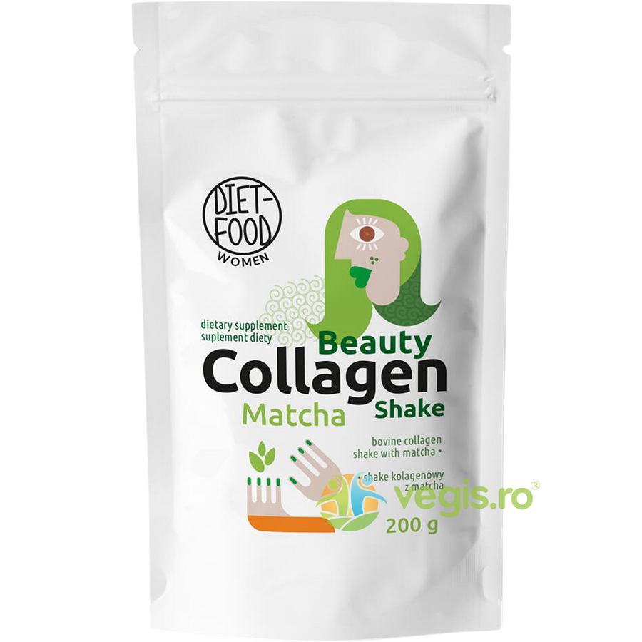 Oferte la Shake cu Ceai Matcha Beauty Collagen 200g