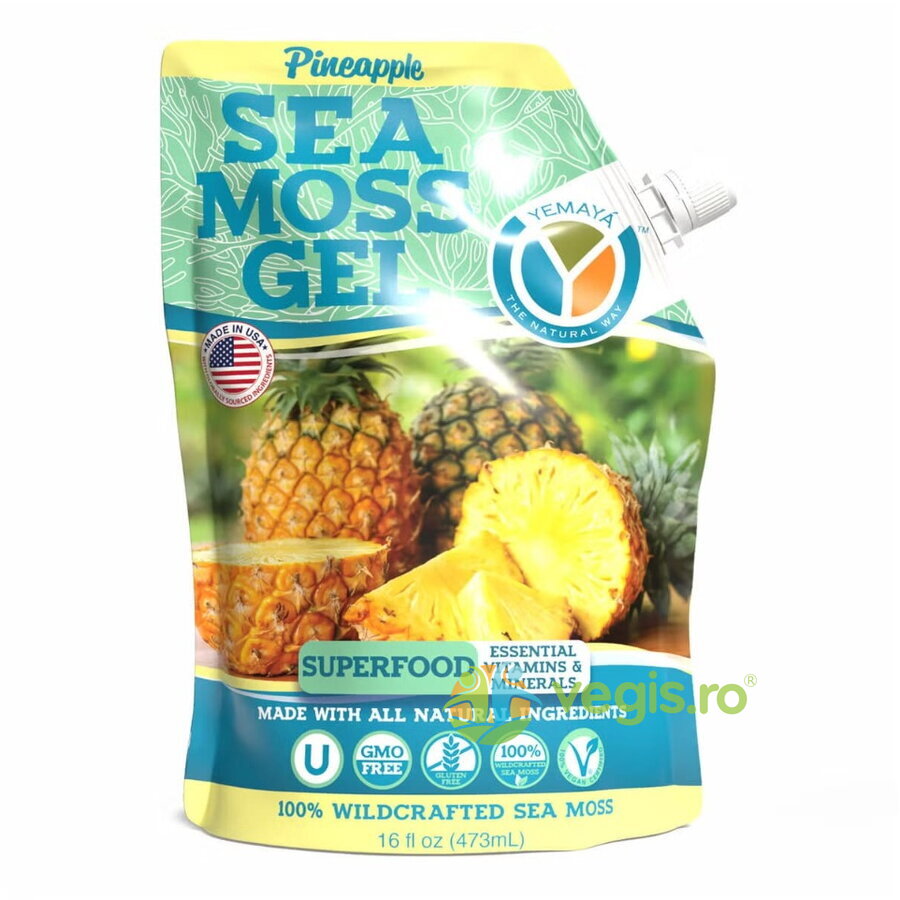 Oferte la Gel Organic cu Muschi de Mare cu Aroma de Ananas 473ml