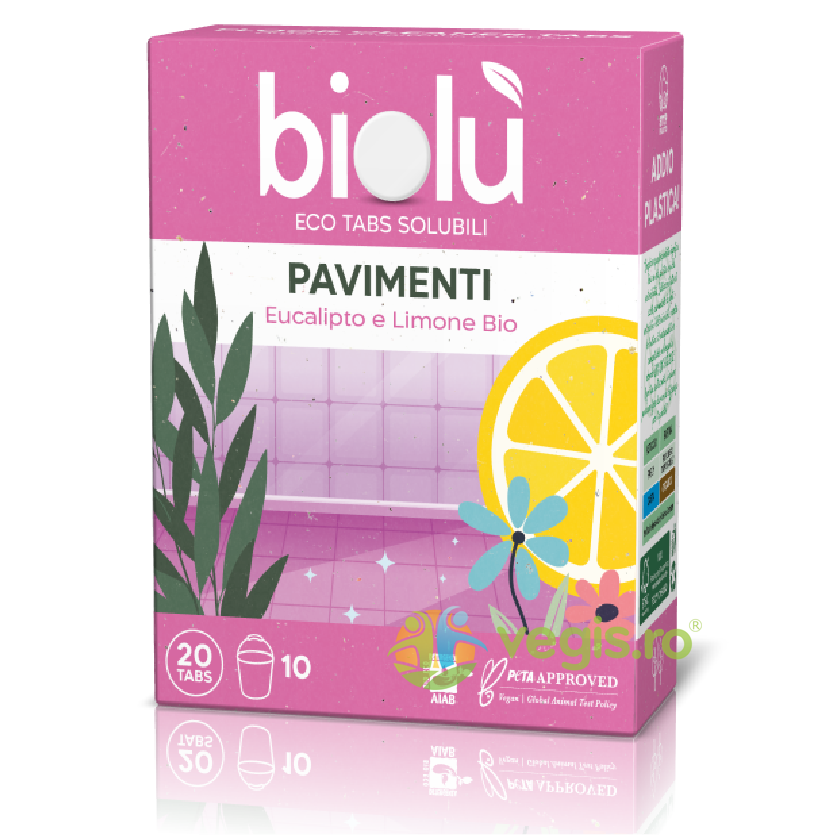 Oferte la Tablete pentru Pardoseli cu Eucalipt si Lamaie Bio 20buc