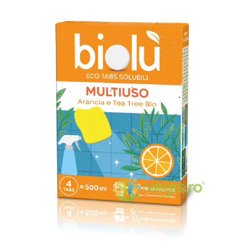 Oferte la Tablete Universale pentru Curatat cu Portocale si Arbore de Ceai Bio 4buc