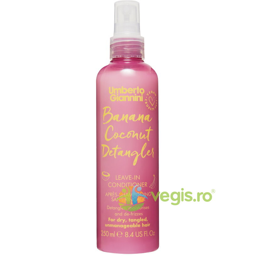 Oferte la Balsam Leave-In Tip Spray pentru Descurcarea Parului Uscat si Texturat Banana Coconut Detangler 250ml