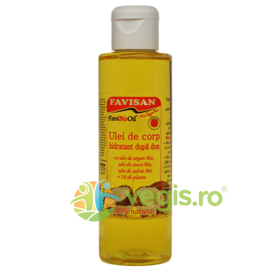 Oferte la Ulei de Corp Hidratant cu Ulei de Argan, Cocos si Salvie FaviBio Oil 150ml