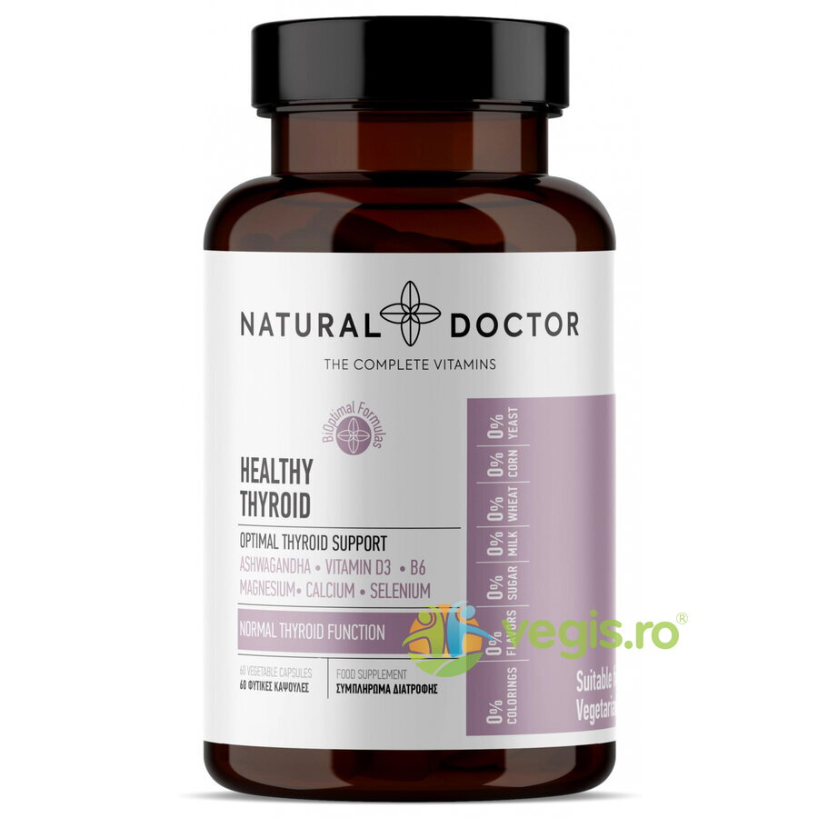 Oferte la Healthy Thyroid - Functionarea Normala a Tiroidei 60cps vegetale