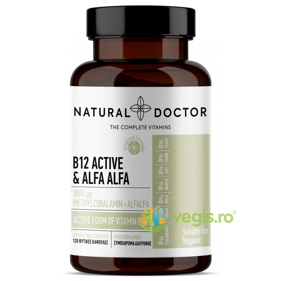 Oferte la B12 Active & Alfa Alfa Complex pentru Functionarea Normala a Sistemului Nervos 120cps
