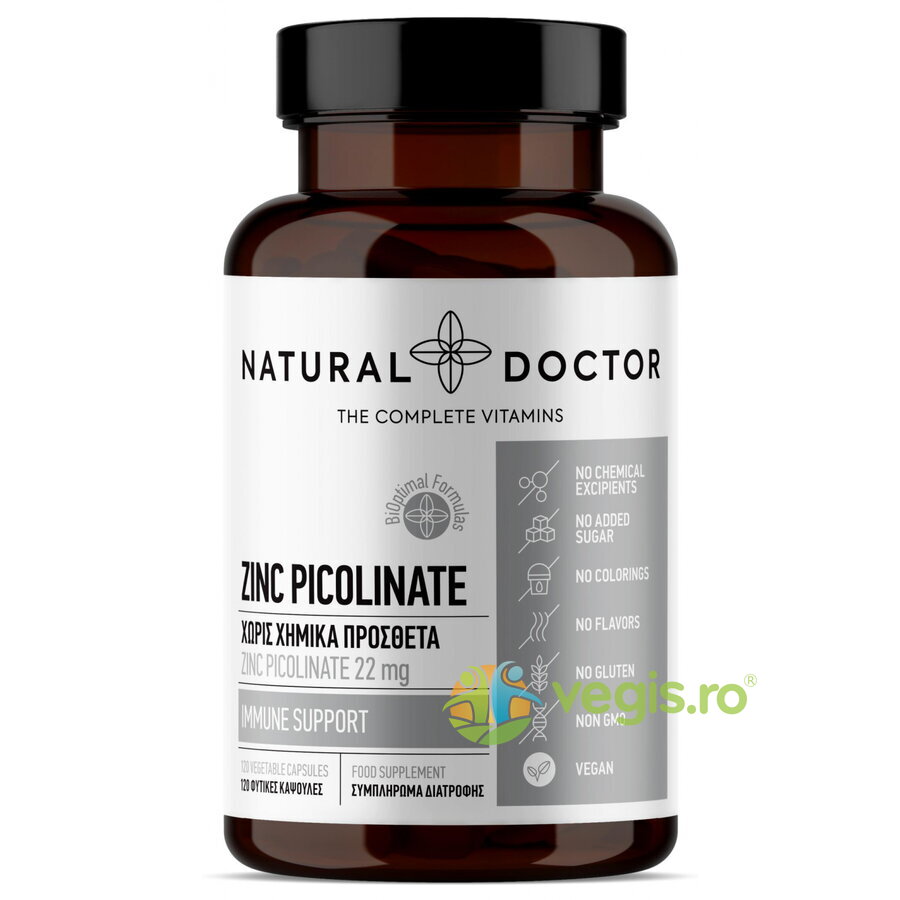 Oferte la Zinc Picolinate - Sistem Imunitar Puternic si Celule Sanatoase 120cps vegetale