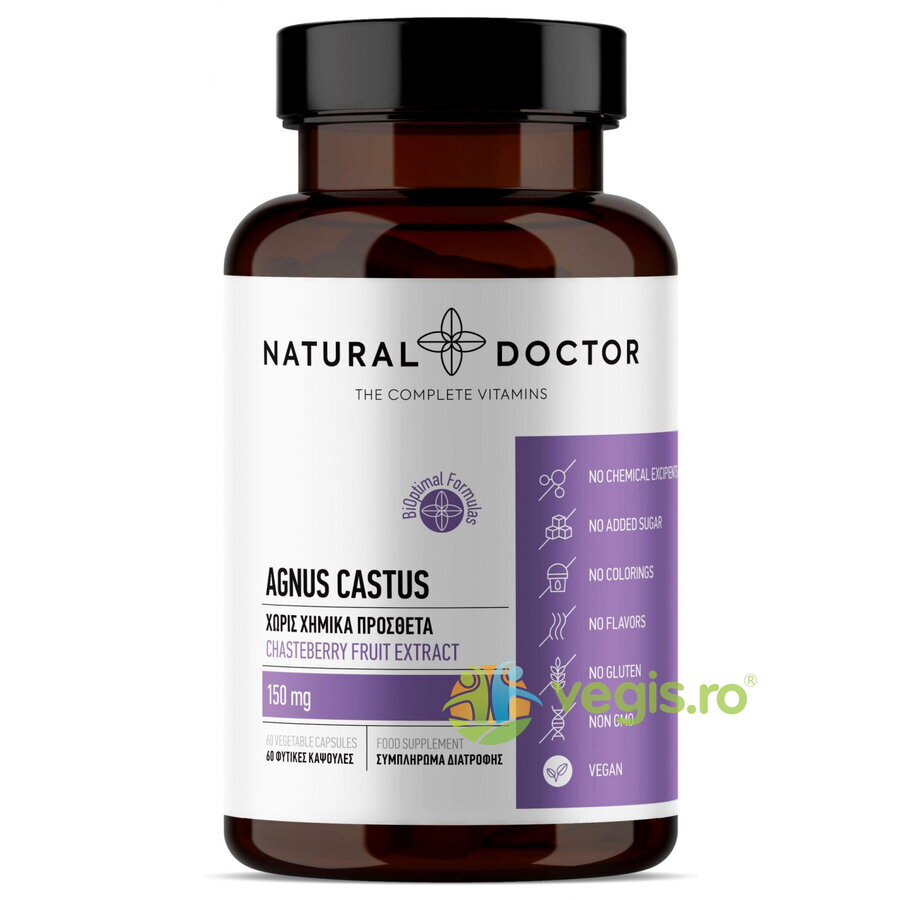 Oferte la Agnus Castus - Ameliorarea Simptomelor Sindromului Premenstrual si Menopauzei 60cps