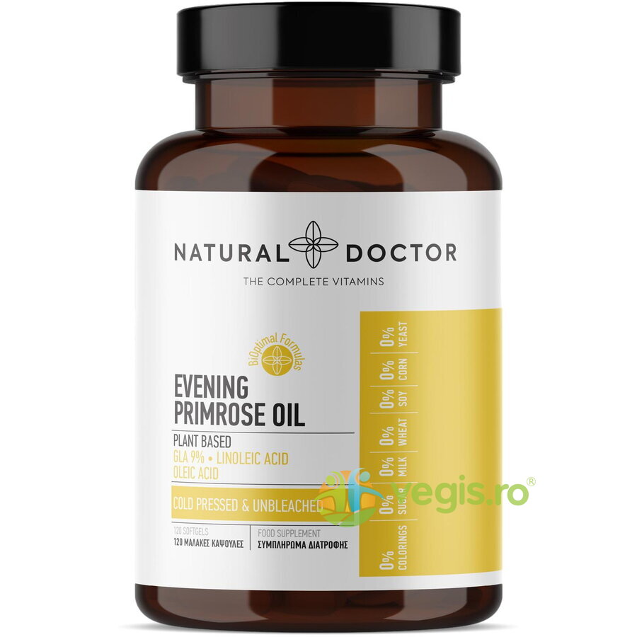 Oferte la Evening Primrose Oil - Tratamentul Simptomelor Premenstruale 120cps vegetale