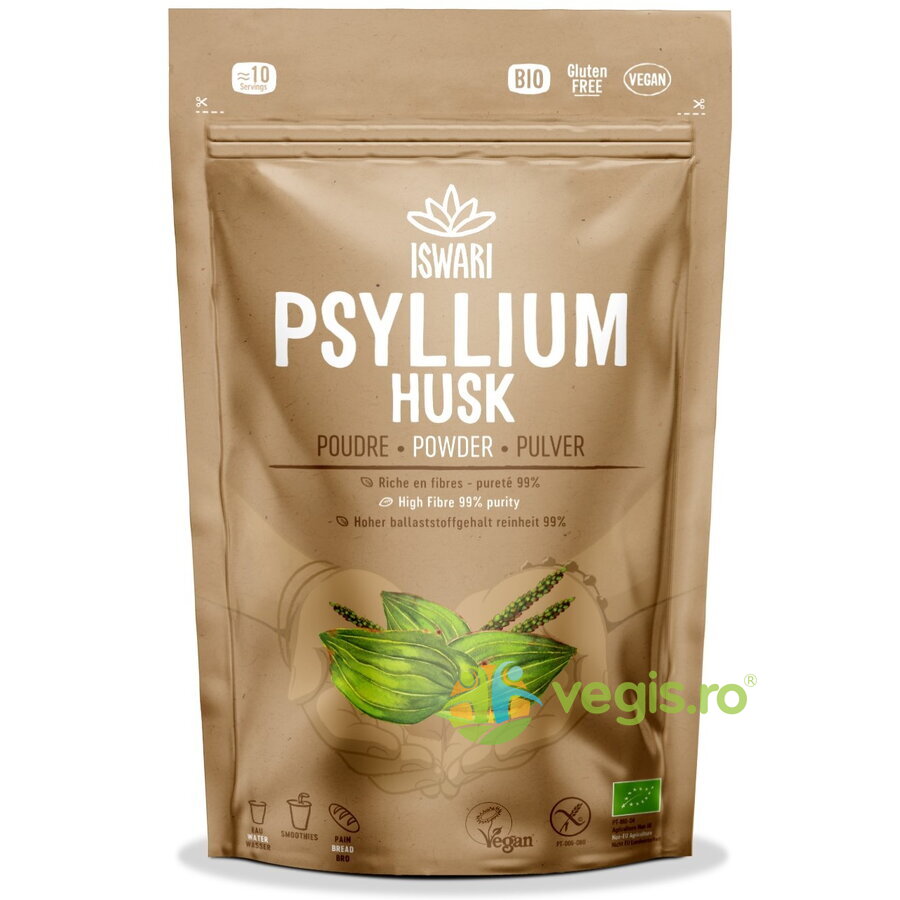 Oferte la Psyllium Pulbere fara Gluten Ecologica/Bio 125g