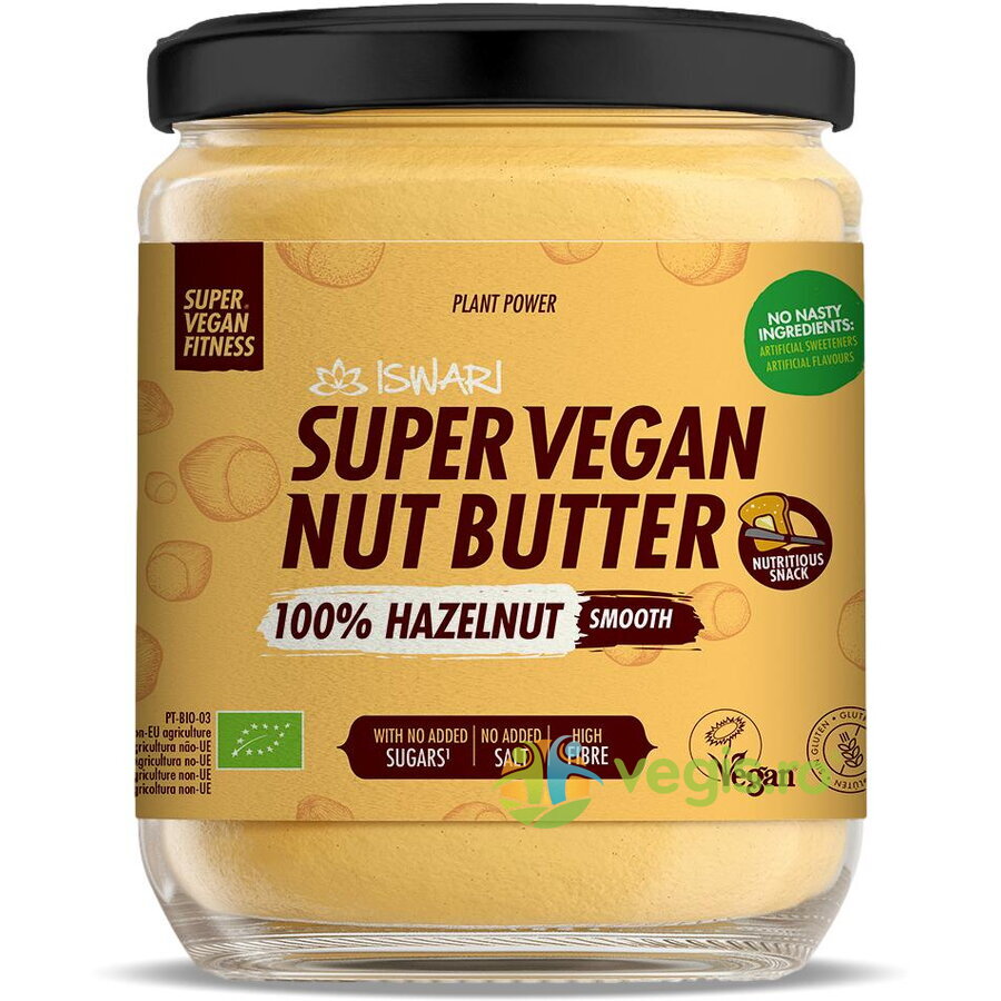 Oferte la Crema din Alune de Padure Fina fara Zahar Super Vegan Ecologica/Bio 400g