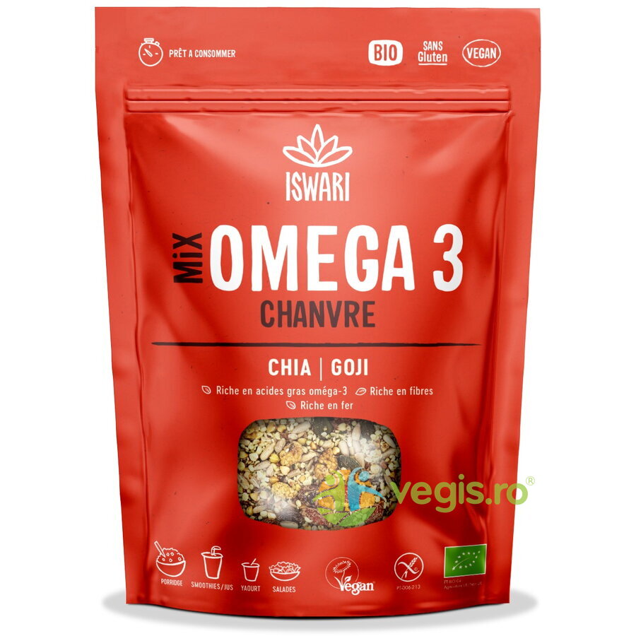 Oferte la Mix Omega3 cu Seminte de Canepa, Chia si Goji Ecologic/Bio 200g