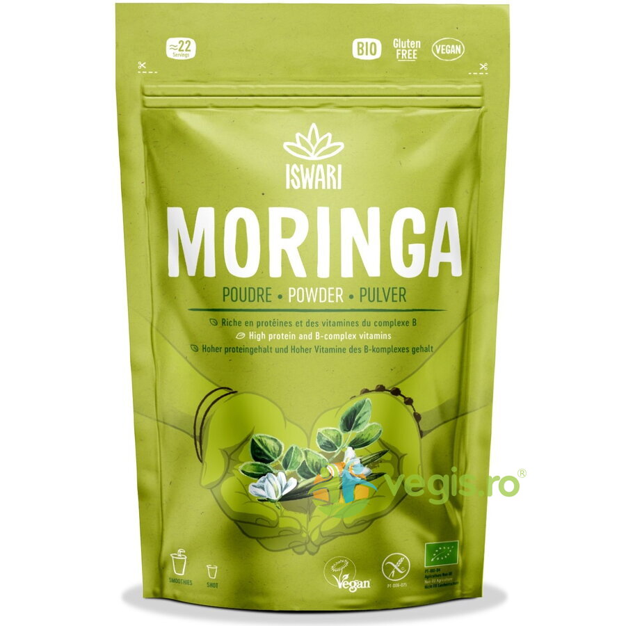 Oferte la Moringa Pulbere fara Gluten Ecologic/Bio 125g
