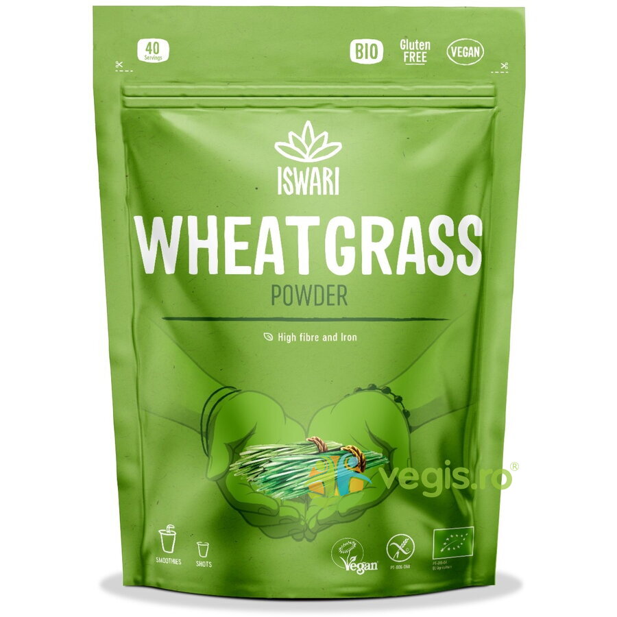 Oferte la Pulbere Functionala din Iarba de Grau Verde fara Gluten Ecologica/Bio 200g