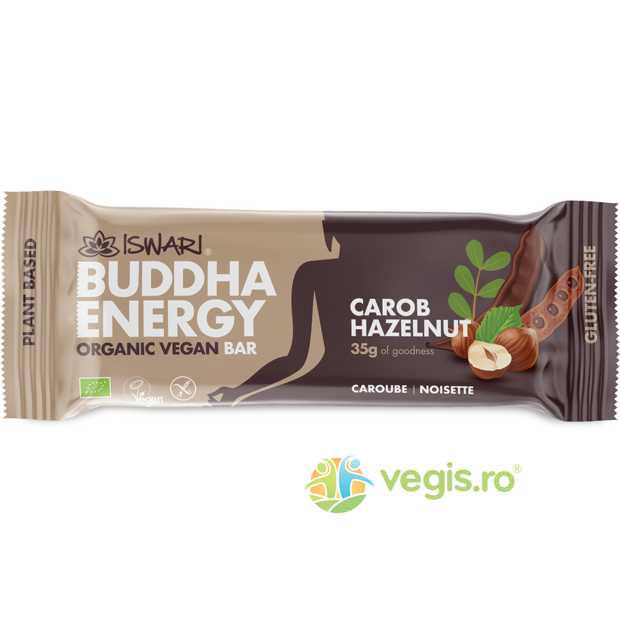 Oferte la Baton Energizant cu Alune de Padure si Carob fara Gluten Ecologic/Bio 35g