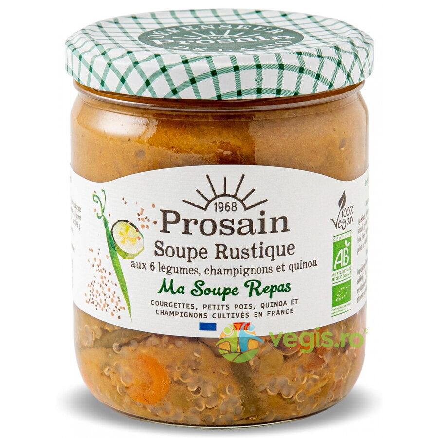 Oferte la Supa Rustica cu 6 Legume, Ciuperci si Quinoa Ecologica/Bio 420g