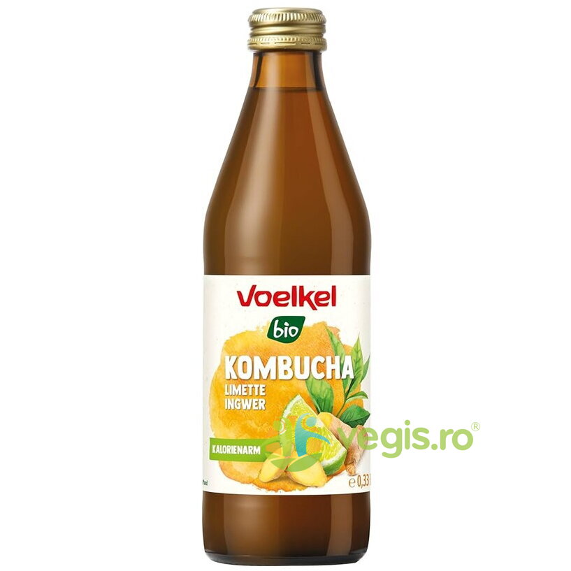 Oferte la Bautura Kombucha cu Limete si Ghimbir Ecologica/Bio 330ml