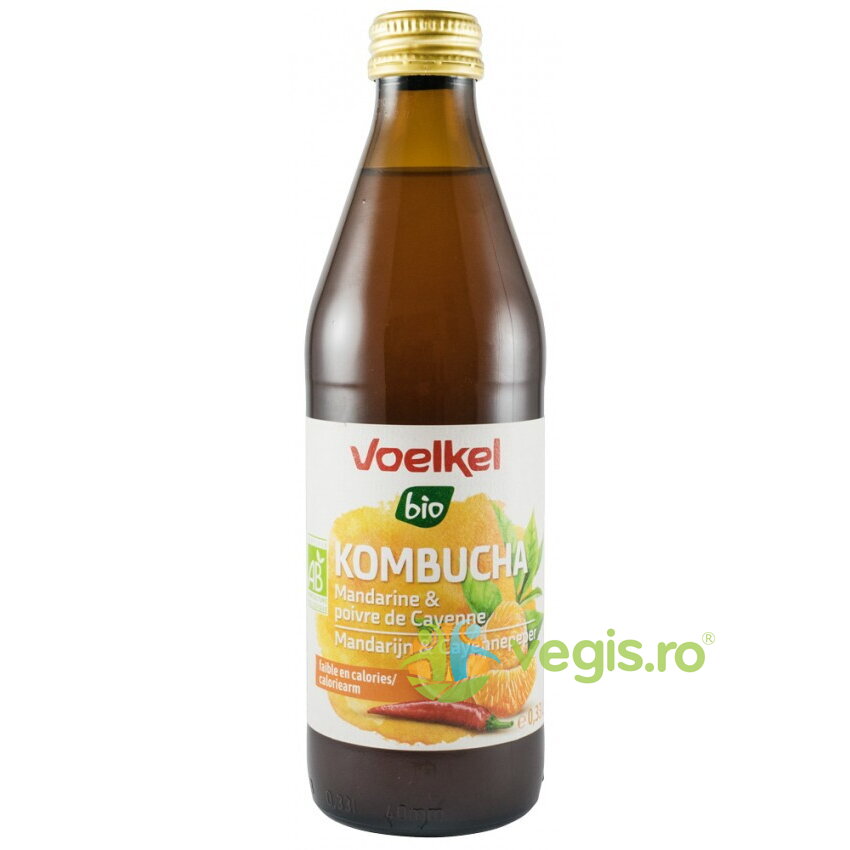 Oferte la Bautura Kombucha cu Mandarine si Piper Cayenne Ecologica/Bio 330ml