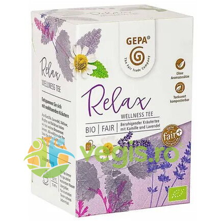 Oferte la Ceai Relax Wellness Ecologic/Bio 20dz