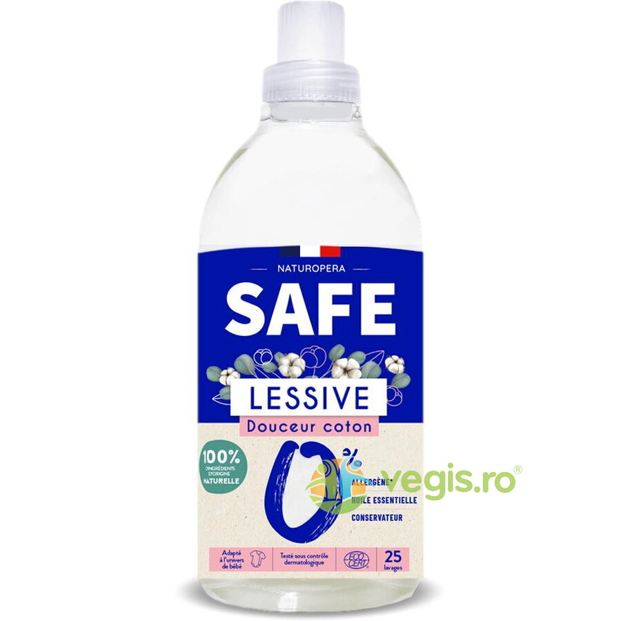 Oferte la Detergent pentru Rufe cu Parfum Proaspat de Bumbac fara Alergeni 1L