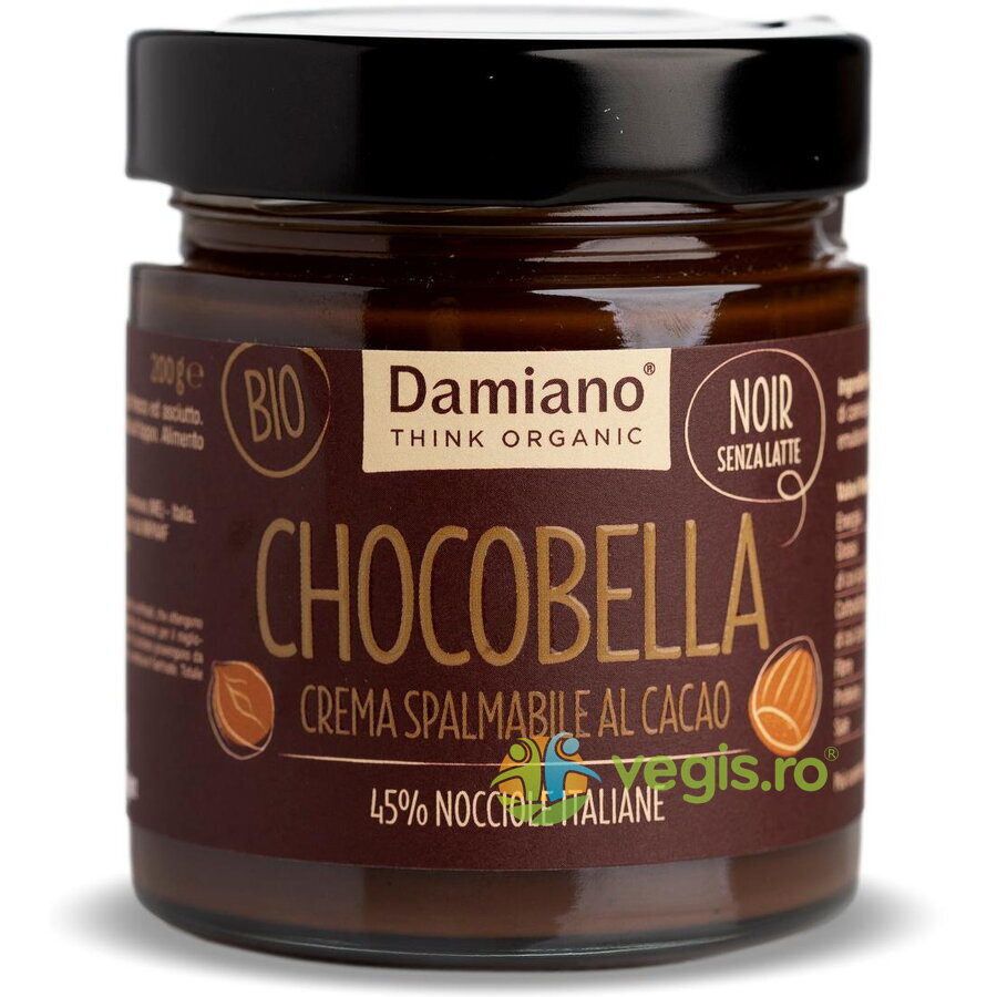 Oferte la Crema de Ciocolata Neagra si 45% Alune de Padure fara Gluten Ecologica/Bio 200g