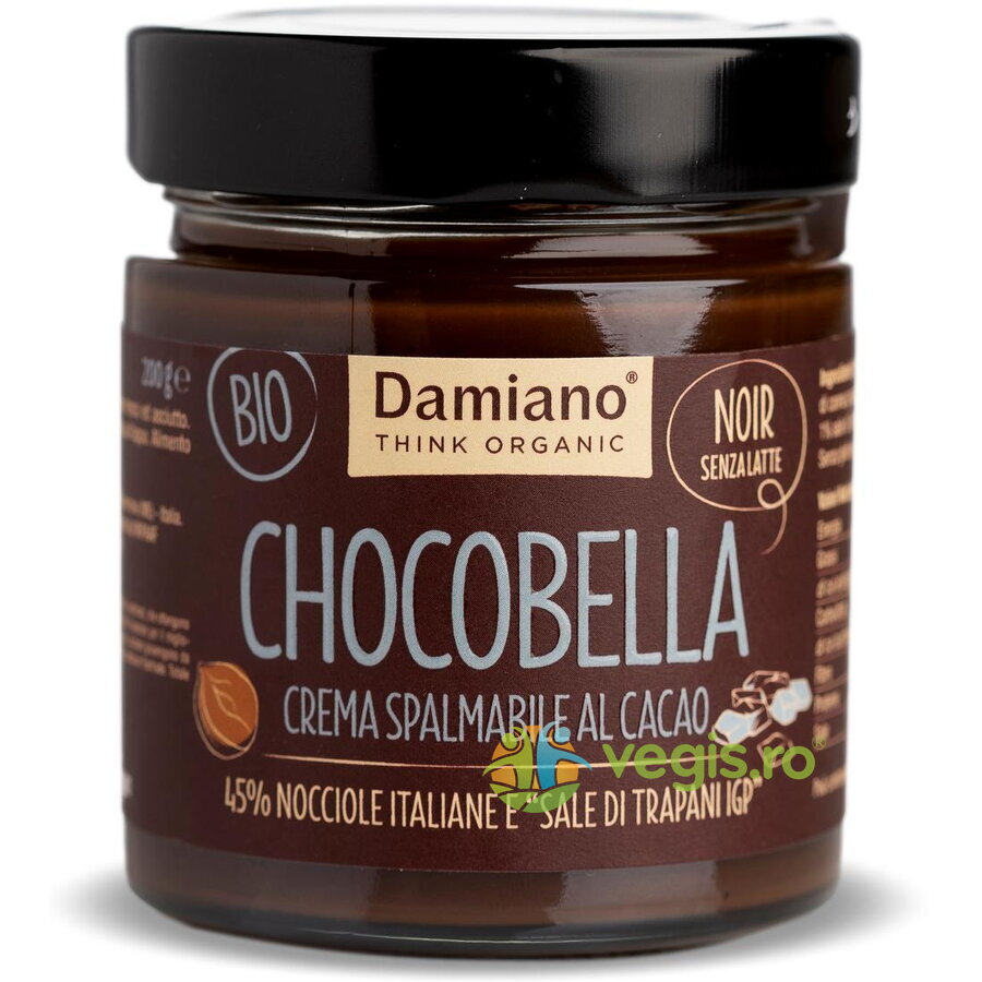 Oferte la Crema de Ciocolata Neagra, Cristale de Sare si 45% Alune de Padure fara Gluten Ecologica/Bio 200g