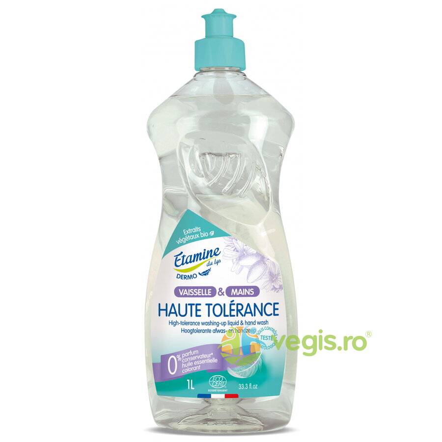 Oferte la Detergent Eco pentru Vase si Maini, Toleranta Ridicata pentru Piele, fara Sapun 1L