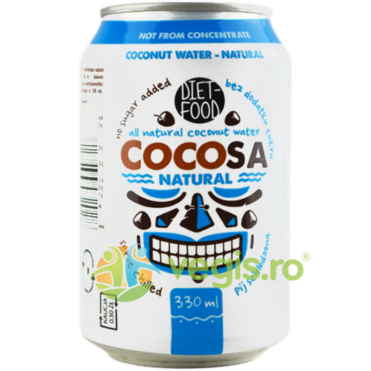 Oferte la Apa de Cocos fara Zahar Adaugat 330ml