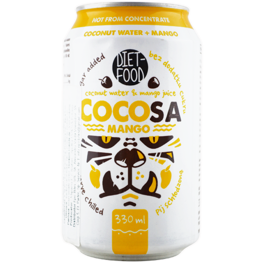 Oferte la Apa de Cocos Naturala cu Mango fara Zahar 330ml