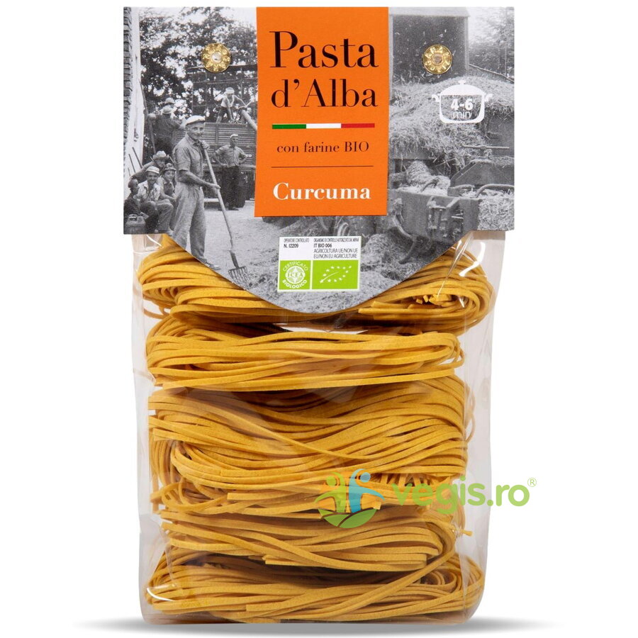 Oferte la Paste Tagliolini din Grau Dur si Turmeric Ecologice/Bio 250g