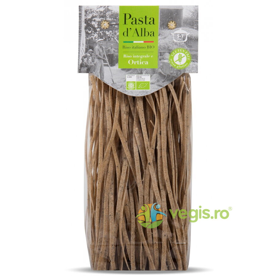 Oferte la Paste Tagliatelle din Orez Integral si Urzica fara Gluten Ecologice/Bio 250g