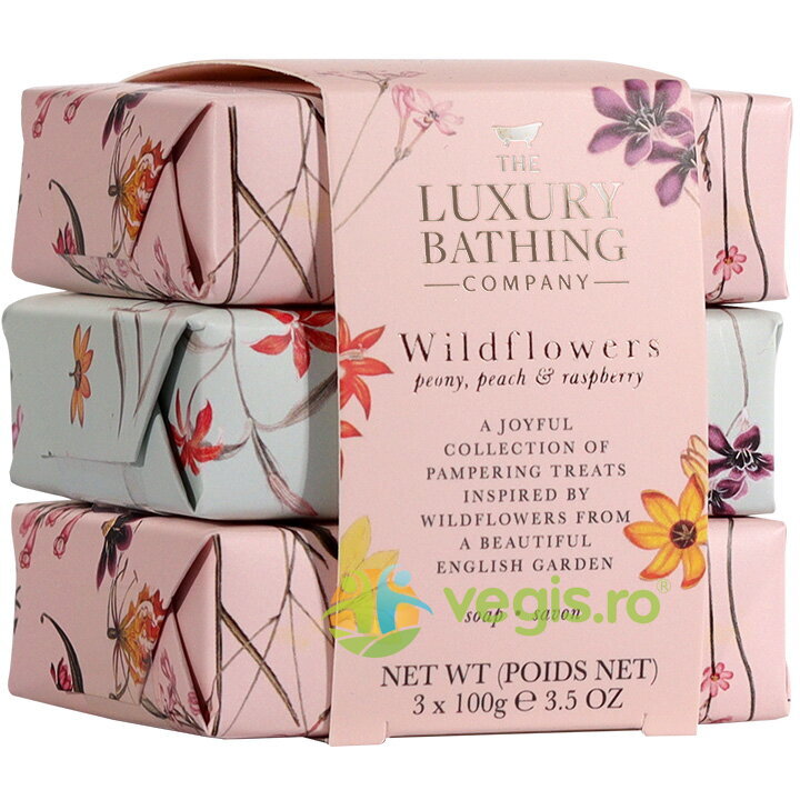 Oferte la Set Cadou Sapunuri Gentle Cleansing Trio Wildflowers 3x100g
