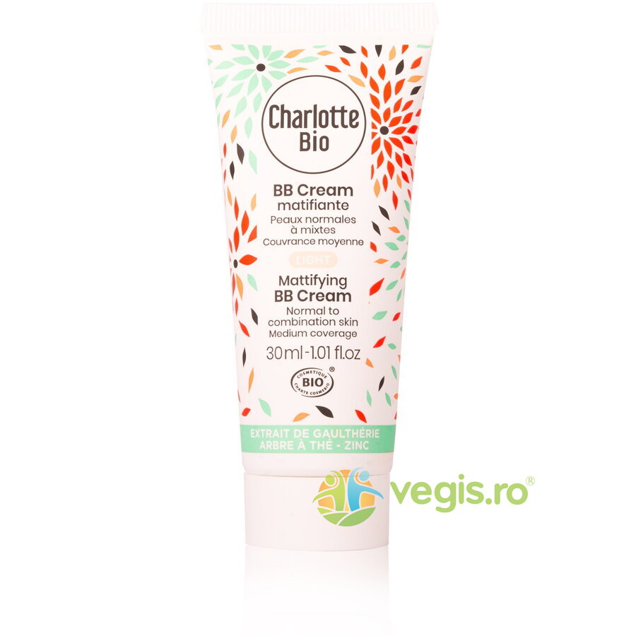 Oferte la BB Cream Matifiant Ligh pentru Piele Normala si Mixta cu Extract de Tea Tree si Zinc Bio 30ml