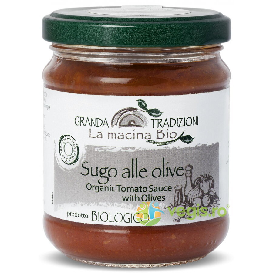 Oferte la Sos din Rosii si Masline fara Gluten Ecologic/Bio 180g