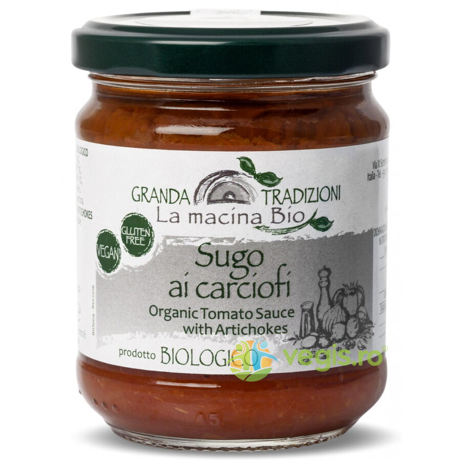 Oferte la Sos din Rosii si Anghinare fara Gluten Ecologic/Bio 180g