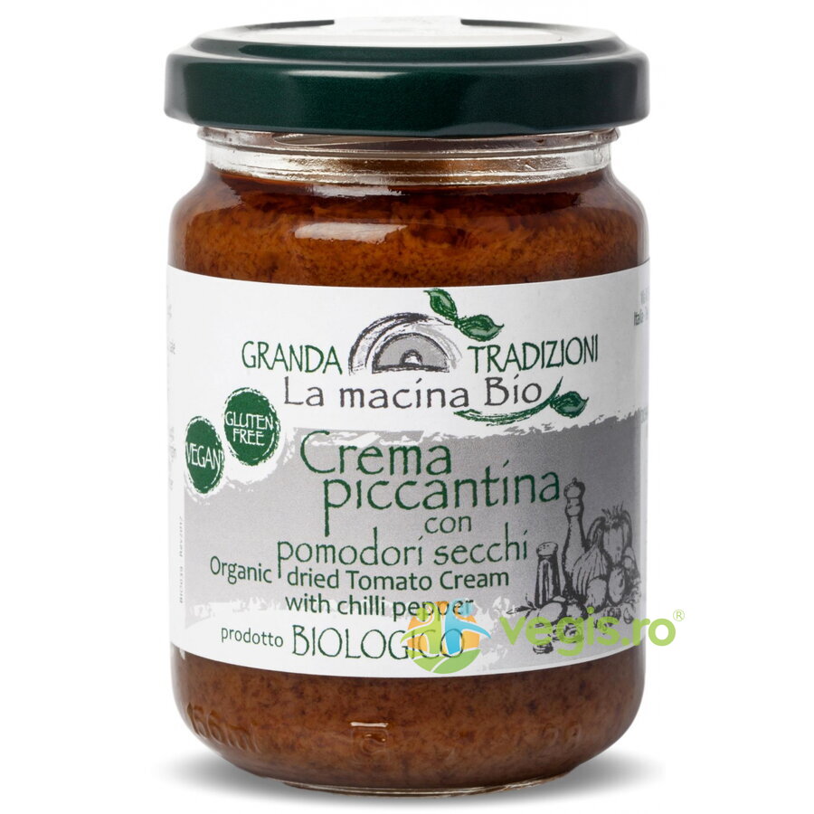 Oferte la Crema din Rosii Uscate si Ardei Iute Ecologica/Bio 130g