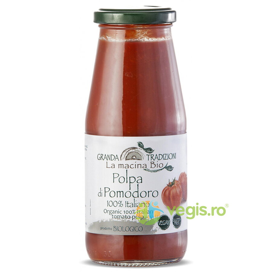 Oferte la Pulpa de Rosii Reteta Clasica Italiana fara Gluten Ecologica/Bio 425g