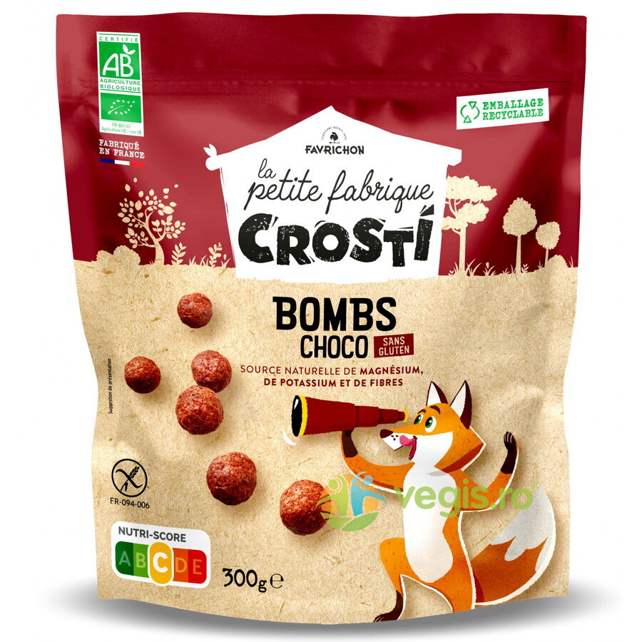 Oferte la Bilute Expandate pentru Copii cu Ciocolata fara Gluten Ecologice/Bio 350g
