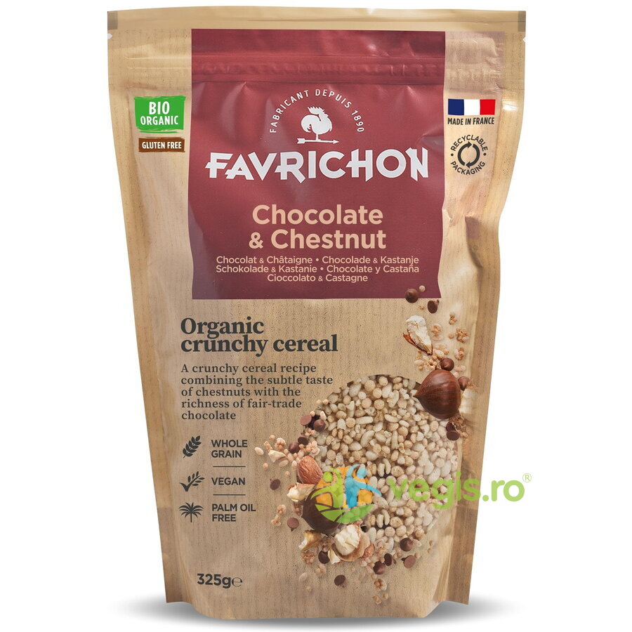 Oferte la Musli cu Cereale Integrale, Ciocolata si Castane fara Gluten Ecologic/Bio 325g