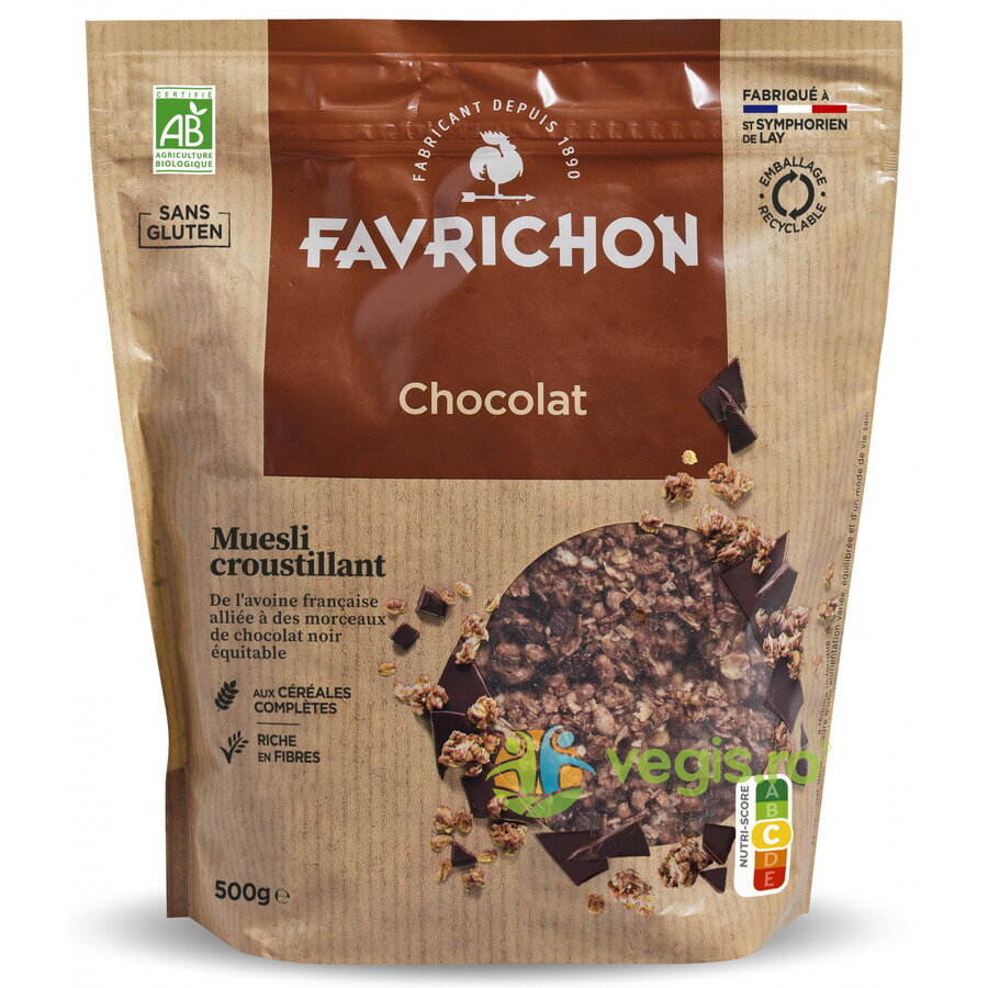 Oferte la Musli Crocant cu Ciocolata fara Gluten Ecologic/Bio 500g