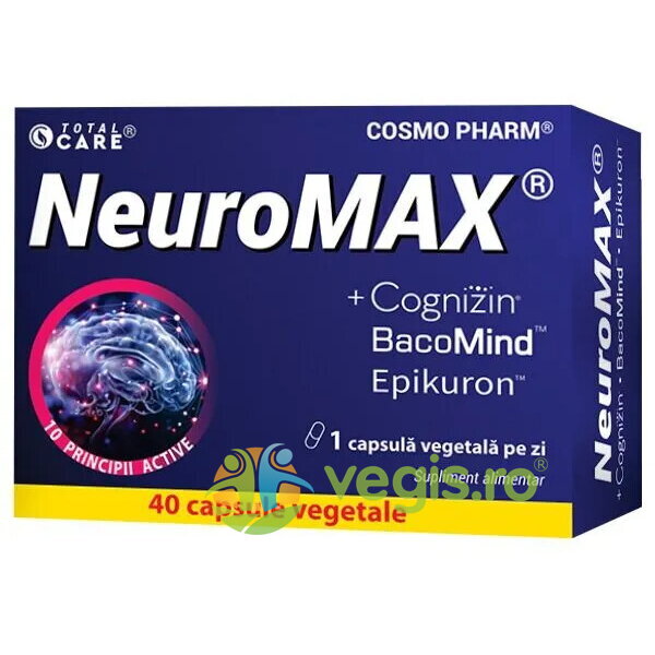 Oferte la Neuromax + Cognizin 40cps vegetale