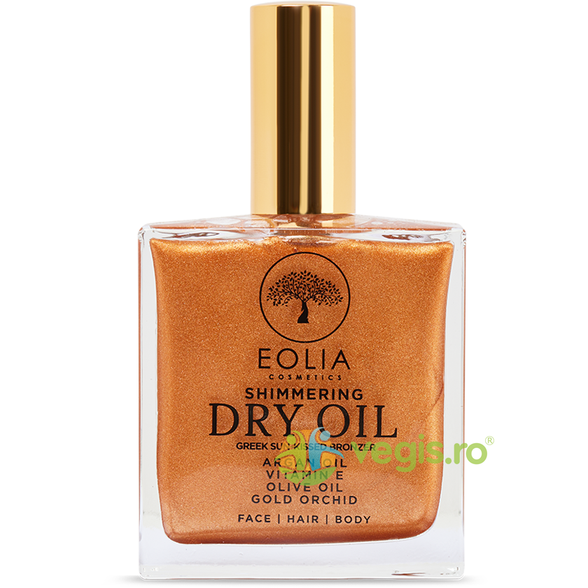 Oferte la Ulei Uscat cu Sclipici Auriu si Orhidee 100ml