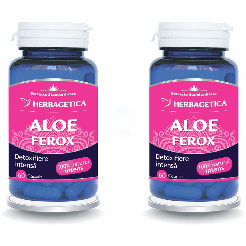 Oferte la Pachet Aloe Ferox 60cps+60cps (50% reducere la al doilea produs)
