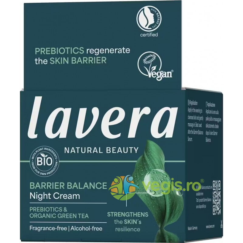 Oferte la Crema de Noapte Echilibranta Unisex cu Prebiotice fara Parfum Barrier Balance 50ml