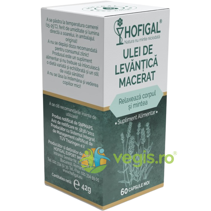 Oferte la Ulei de Levantica Macerat 60cps