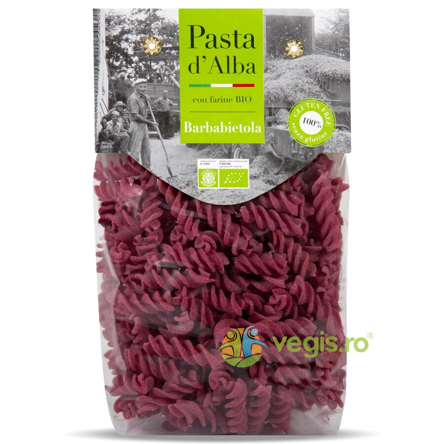 Oferte la Paste Fusilli din Orez si Sfecla Rosie fara Gluten Ecologice/Bio 250g