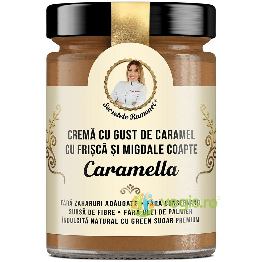 Oferte la Caramella Crema cu Gust de Caramel, Frisca si Migdale Coapte Secretele Ramonei 350g