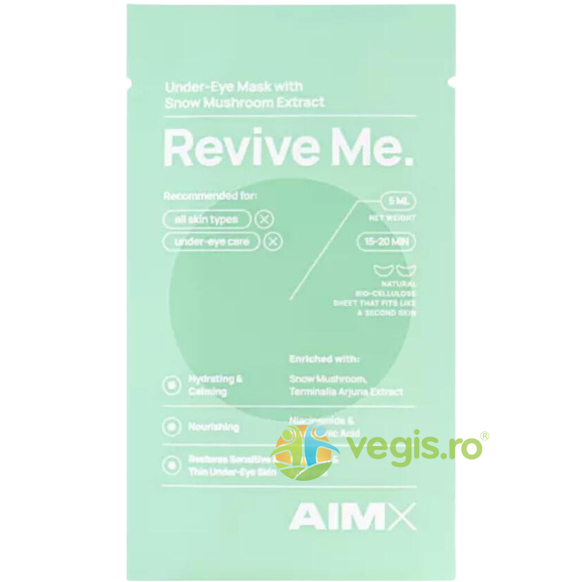 Oferte la Masca cu Hialuron, Extract de Tremella si Vitamina B3 Eye Patch Revive Me 5ml