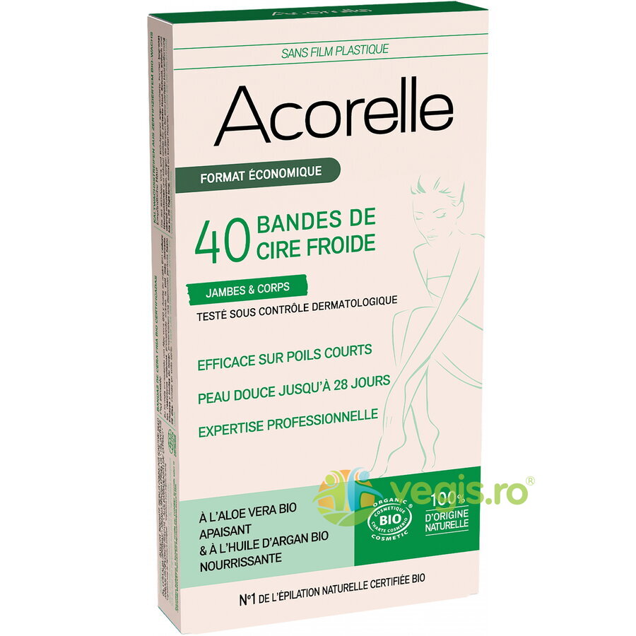 Oferte la Benzi Depilatoare pentru Corp cu Ceara Rece si Aloe Vera Format Mare Bio 10x4buc