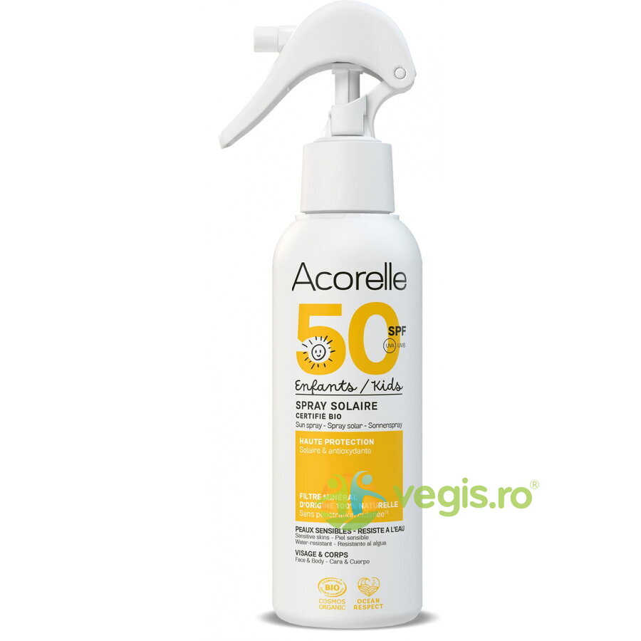 Oferte la Spray Protectie Solara pentru Copii pentru Fata si Corp SPF50 cu Ulei de Karanja si Propolis Bio 100ml